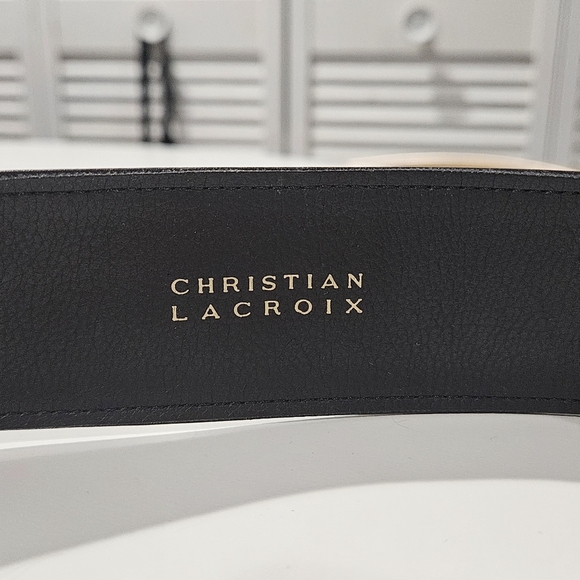 Christian Lacroix Black Belt with Gold Accent display picture 2